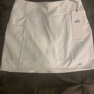 ALO Yoga White Tennis Skirt